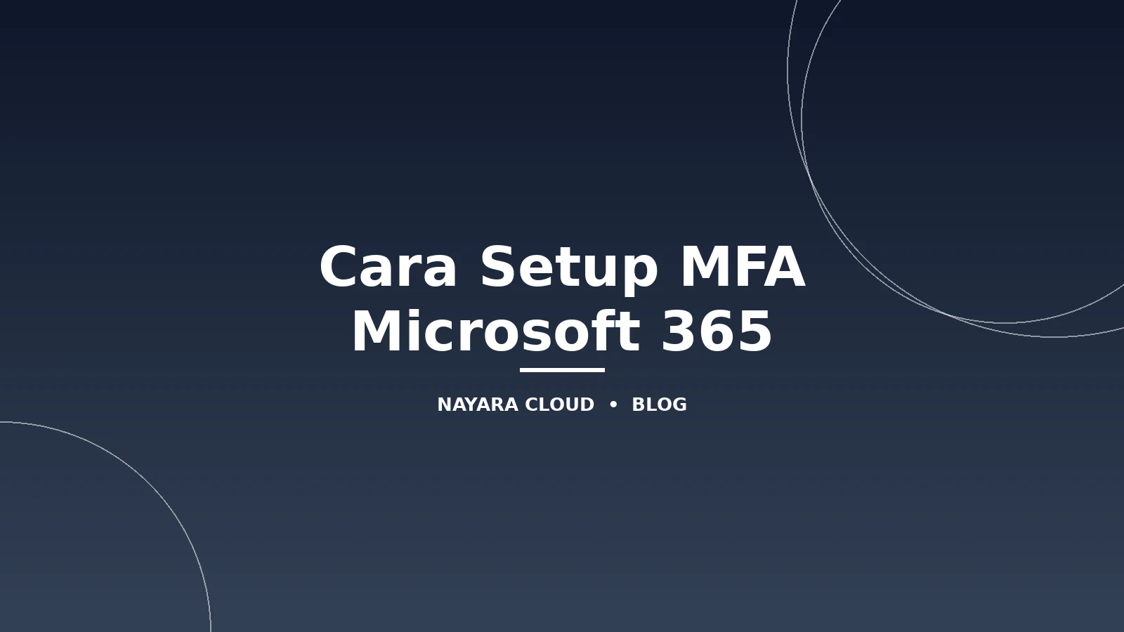 Cara Setup MFA (Multi-Factor Authentication) di Microsoft 365
