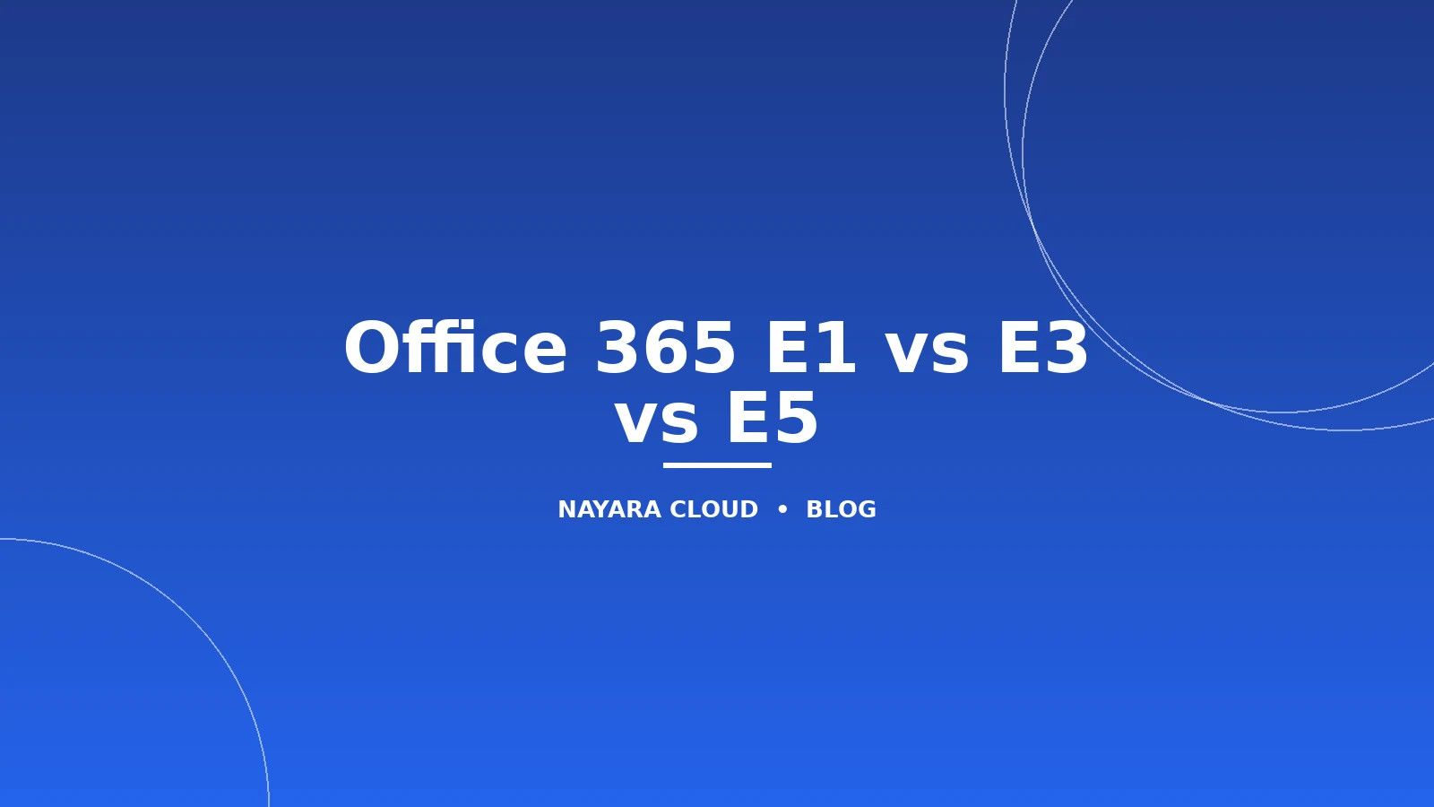 Office 365 E1 vs E3 vs E5: Panduan Memilih Paket Enterprise